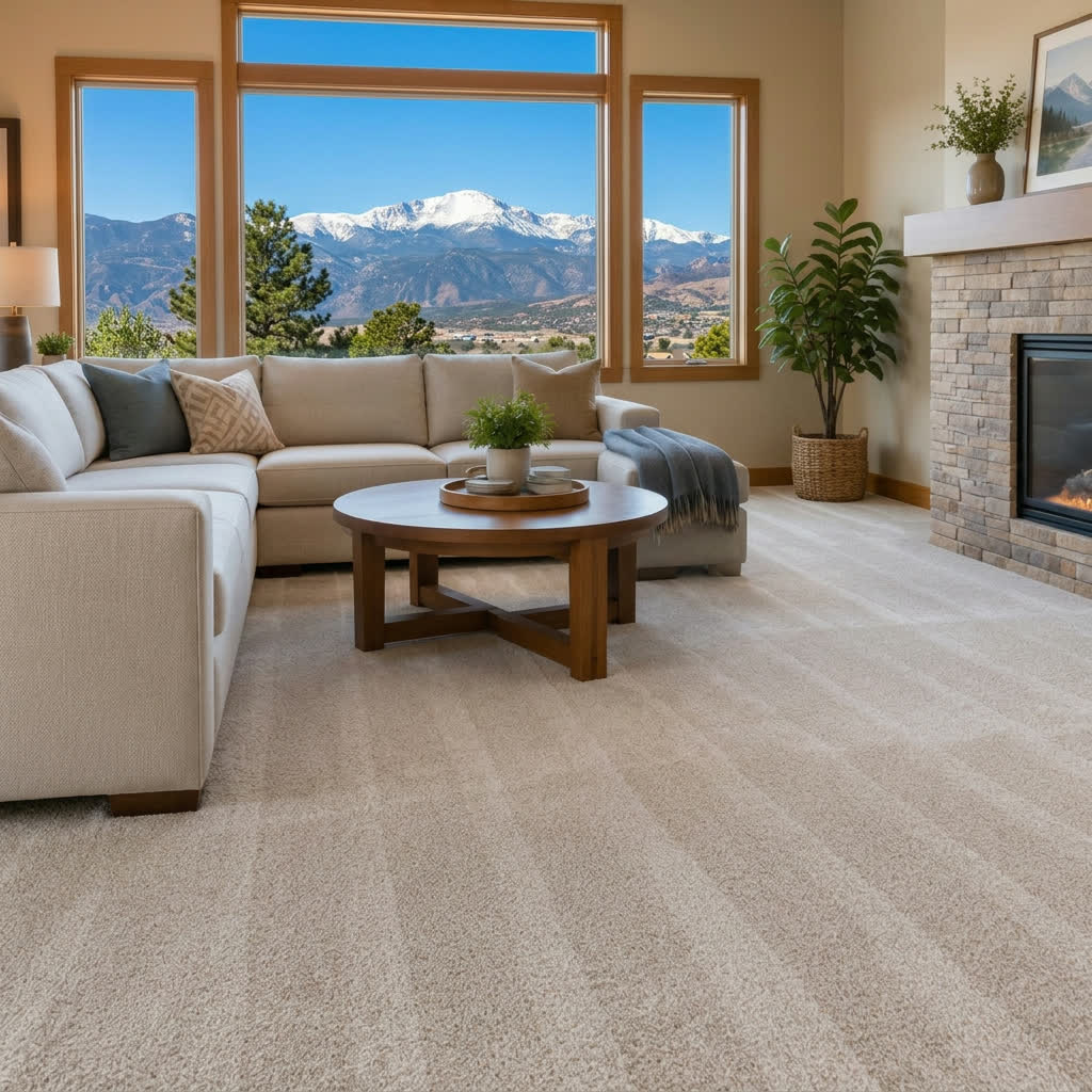 Freshly cleaned living room